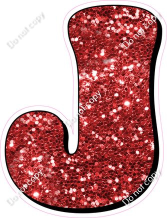 HP 18" Individuals - Red Sparkle J