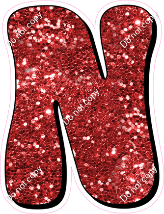 HP 18" Individuals - Red Sparkle N