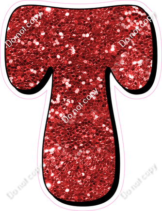 HP 18" Individuals - Red Sparkle T