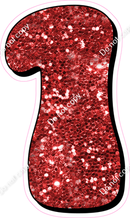 HP 18" Individuals - Red Sparkle 1