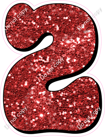 HP 18" Individuals - Red Sparkle 2