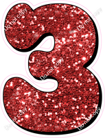 HP 18" Individuals - Red Sparkle 3