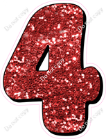 HP 18" Individuals - Red Sparkle 4