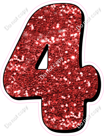 HP 18" Individuals - Red Sparkle 4