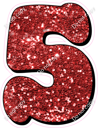 HP 18" Individuals - Red Sparkle 5