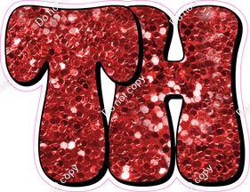 HP 18" Individuals - Red Sparkle TH