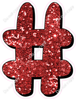HP 18" Individuals - Red Sparkle #