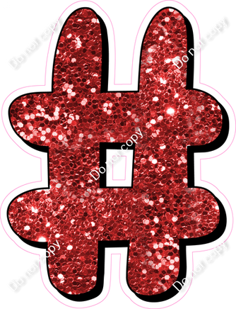 HP 18" Individuals - Red Sparkle #