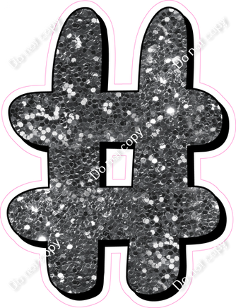 HP 18" Individuals - Silver Sparkle #
