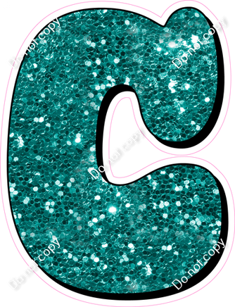 HP 18" Individuals - Teal Sparkle C