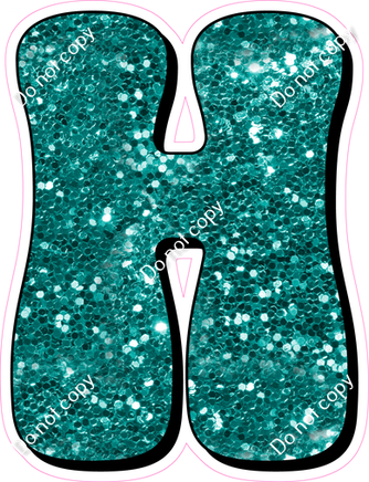 HP 18" Individuals - Teal Sparkle H