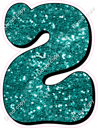 HP 18" Individuals - Teal Sparkle 2