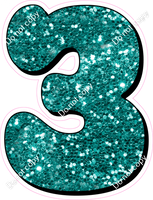 HP 18" Individuals - Teal Sparkle 3