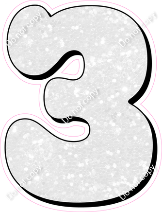HP 18" Individuals - White Sparkle 3
