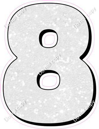 HP 18" Individuals - White Sparkle 8