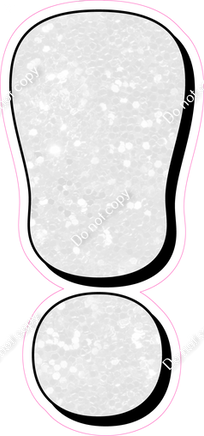 HP 18" Individuals - White Sparkle !