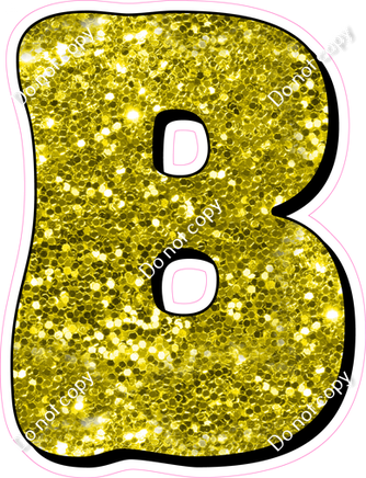 HP 18" Individuals - Yellow Sparkle B