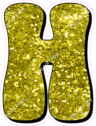 HP 18" Individuals - Yellow Sparkle H