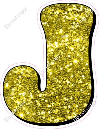 HP 18" Individuals - Yellow Sparkle J