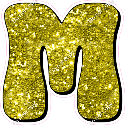 HP 18" Individuals - Yellow Sparkle M