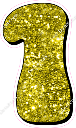HP 18" Individuals - Yellow Sparkle 1