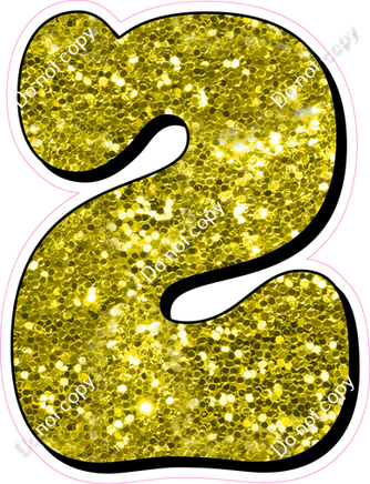 HP 18" Individuals - Yellow Sparkle 2