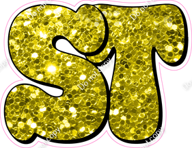 HP 18" Individuals - Yellow Sparkle ST
