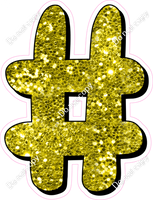 HP 18" Individuals - Yellow Sparkle #
