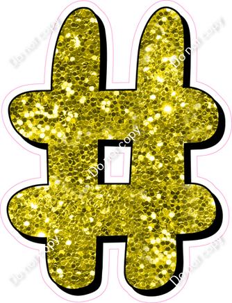 HP 18" Individuals - Yellow Sparkle #