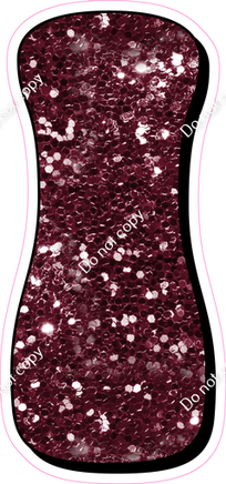 HP 23.5" Individuals - Burgundy Sparkle I