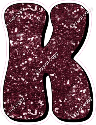 HP 23.5" Individuals - Burgundy Sparkle K