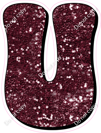 HP 23.5" Individuals - Burgundy Sparkle U
