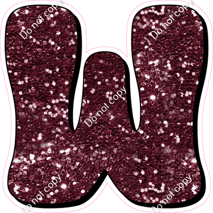 HP 23.5" Individuals - Burgundy Sparkle W