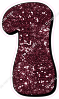 HP 23.5" Individuals - Burgundy Sparkle 1