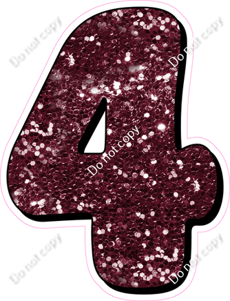 HP 23.5" Individuals - Burgundy Sparkle 4