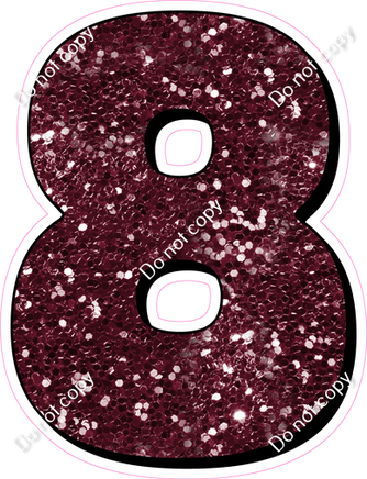 HP 23.5" Individuals - Burgundy Sparkle 8