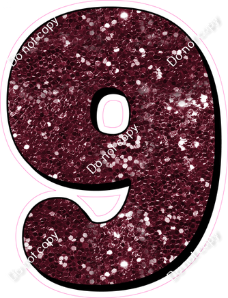 HP 23.5" Individuals - Burgundy Sparkle 9