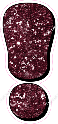 HP 23.5" Individuals - Burgundy Sparkle !