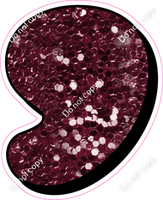 HP 23.5" Individuals - Burgundy Sparkle Apostrophe