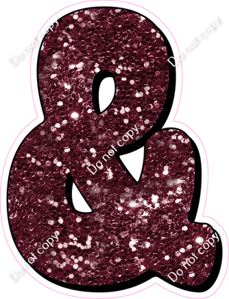 HP 23.5" Individuals - Burgundy Sparkle &