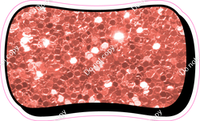 HP 23.5" Individuals - Coral Sparkle Dash
