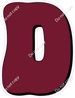 HP 23.5" Individuals - Flat Burgundy D