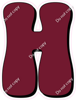 HP 23.5" Individuals - Flat Burgundy H