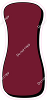 HP 23.5" Individuals - Flat Burgundy I