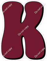 HP 23.5" Individuals - Flat Burgundy K