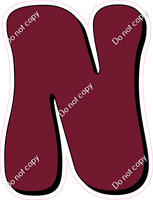 HP 23.5" Individuals - Flat Burgundy N