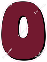 HP 23.5" Individuals - Flat Burgundy O