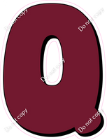 HP 23.5" Individuals - Flat Burgundy Q