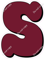 HP 23.5" Individuals - Flat Burgundy S
