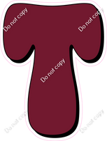 HP 23.5" Individuals - Flat Burgundy T